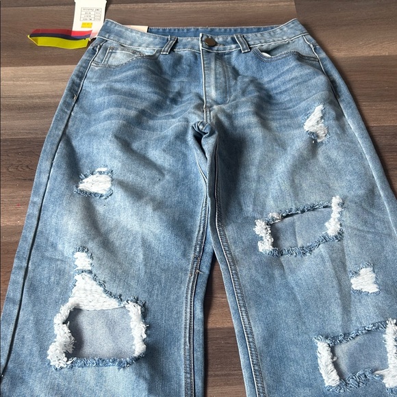 Denim - Distressed Blue Jeans